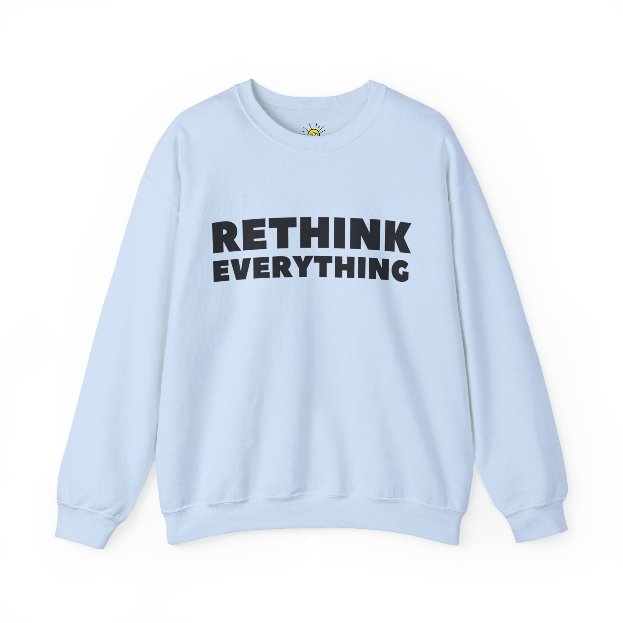 Rethink Everything Business Planning Crewneck Sweatshirt – Unisex Inspirational Graphic Pullover