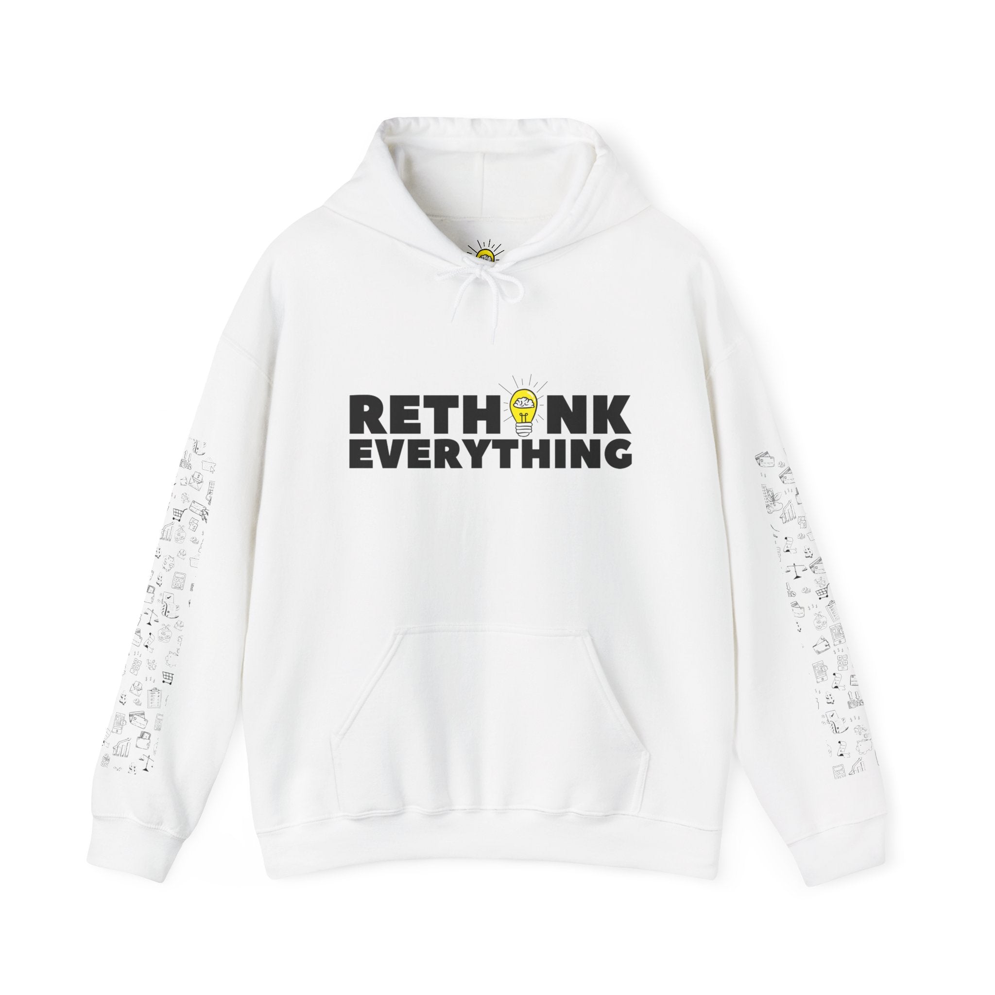Rethink Everything Financial literacy Hoodie, Unisex Cozy Sweatshirt, Gift for Thought Leaders, Inspirational Fashion, Casual Wear, Unique Graphic Pullover