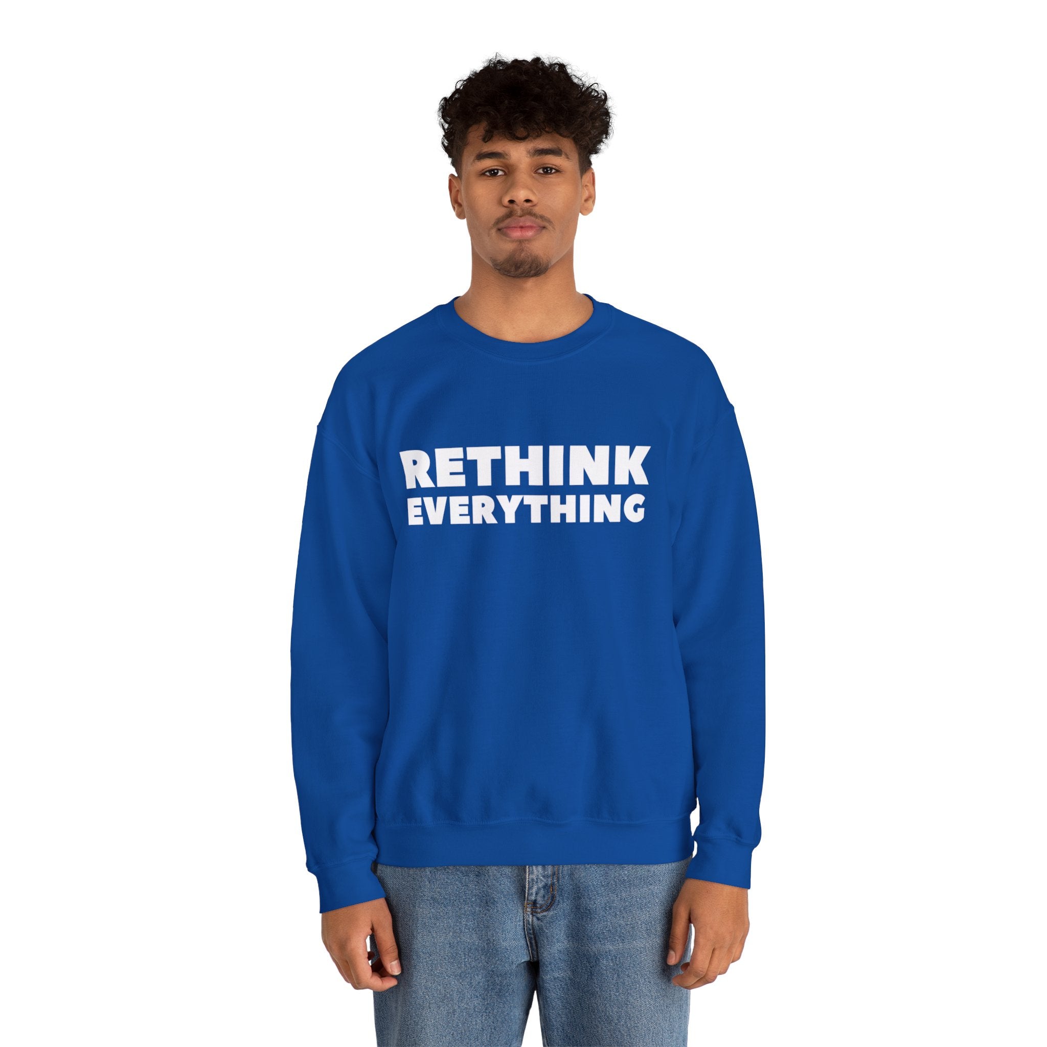 Rethink Everything Insurance Agencies Crewneck Sweatshirt – Unisex Inspirational Graphic Pullover