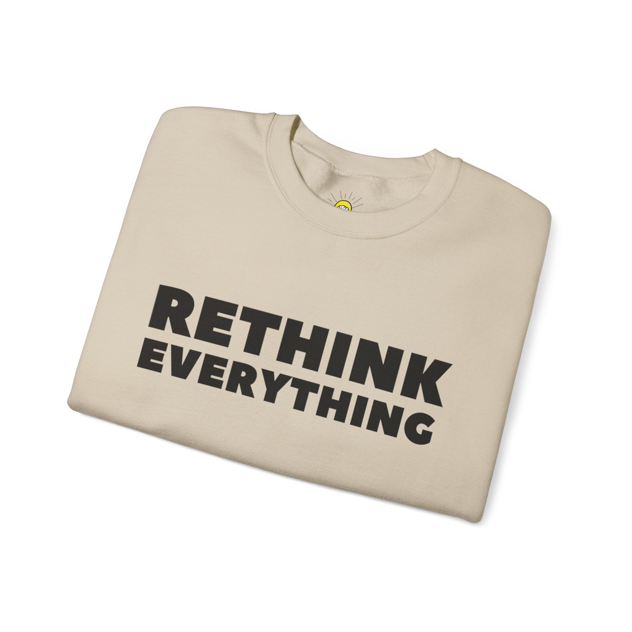 Rethink Everything Craft Beer Crewneck Sweatshirt – Unisex Inspirational Graphic Pullover