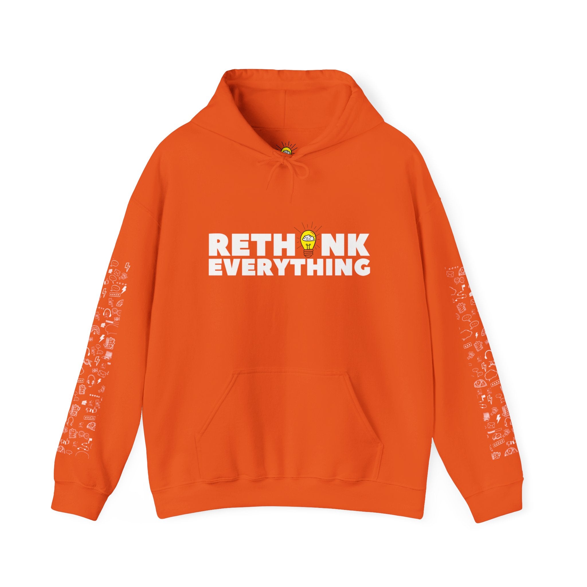 Rethink Everything Customer Service Hoodie, Unisex Cozy Sweatshirt, Gift for Thought Leaders, Inspirational Fashion, Casual Wear, Unique Graphic Pullover