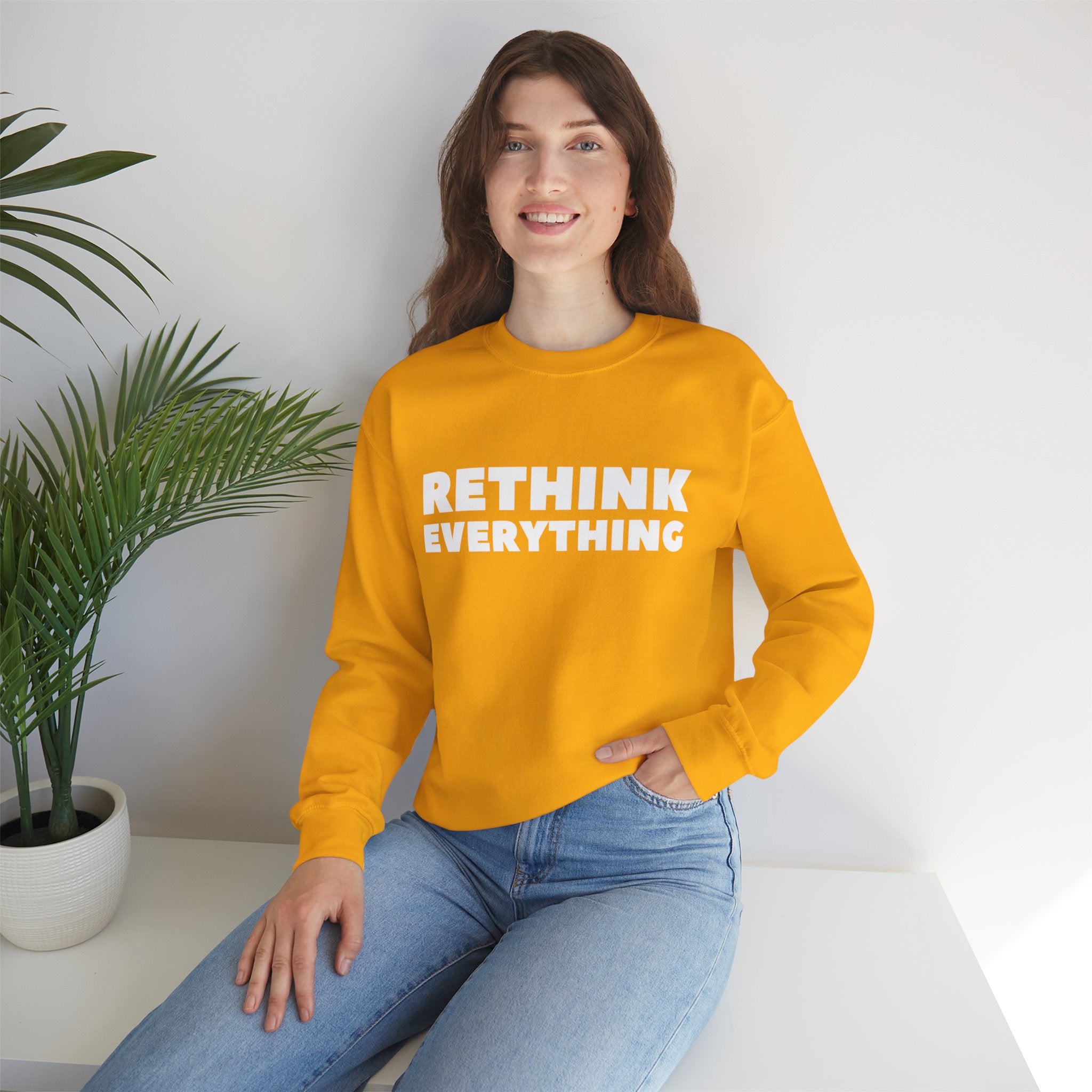 Rethink Everything Mentorship Crewneck Sweatshirt – Unisex Inspirational Graphic Pullover