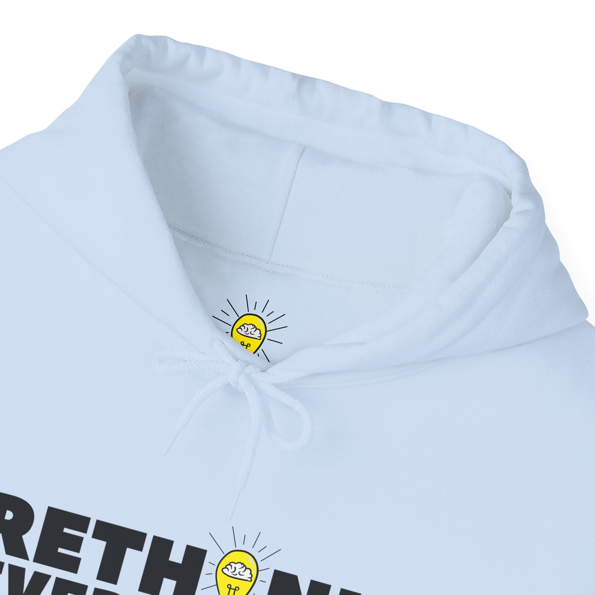 Rethink Everything Business Planning Hoodie, Unisex Cozy Sweatshirt, Gift for Thought Leaders, Inspirational Fashion, Casual Wear, Unique Graphic Pullover