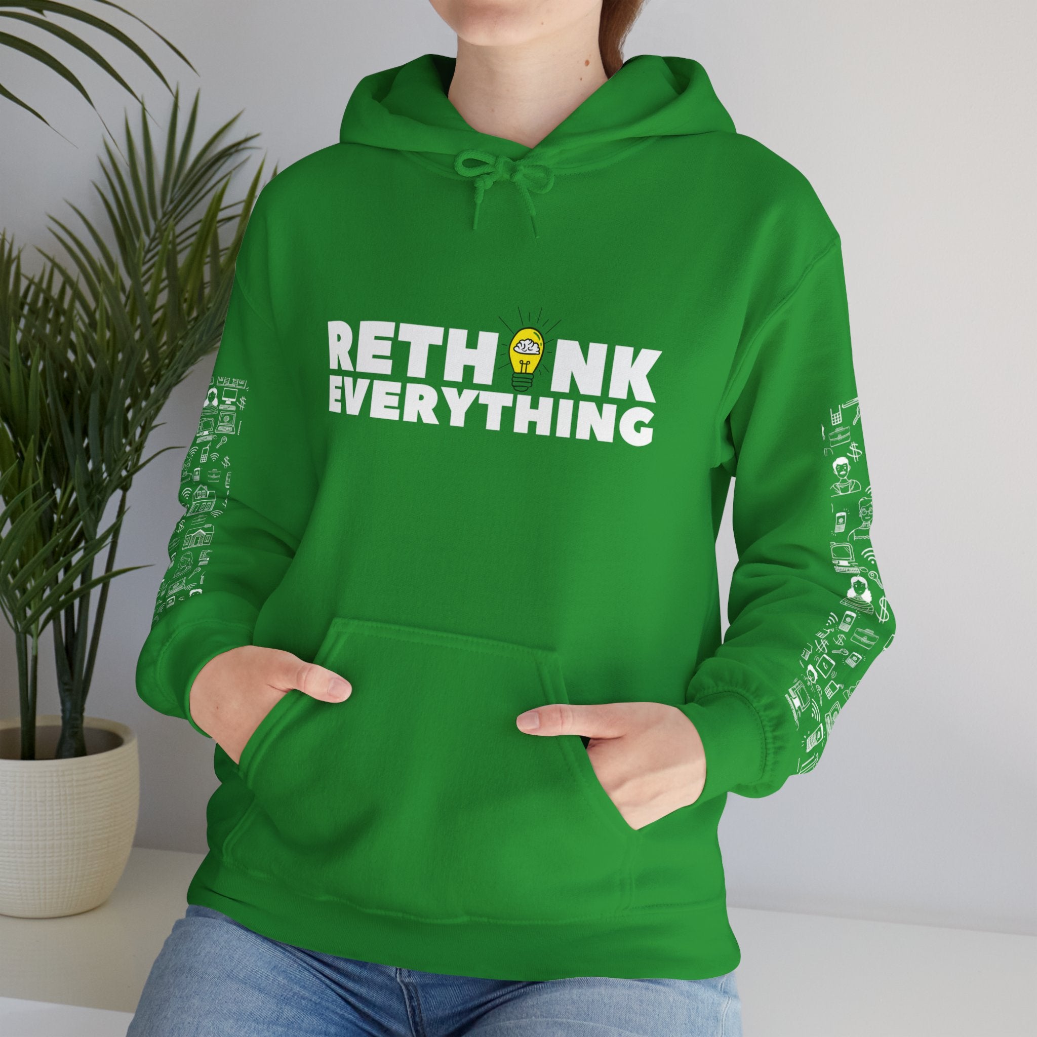 Rethink Everything Loan Officer Hoodie, Unisex Cozy Sweatshirt, Gift for Thought Leaders, Inspirational Fashion, Casual Wear, Unique Graphic Pullover