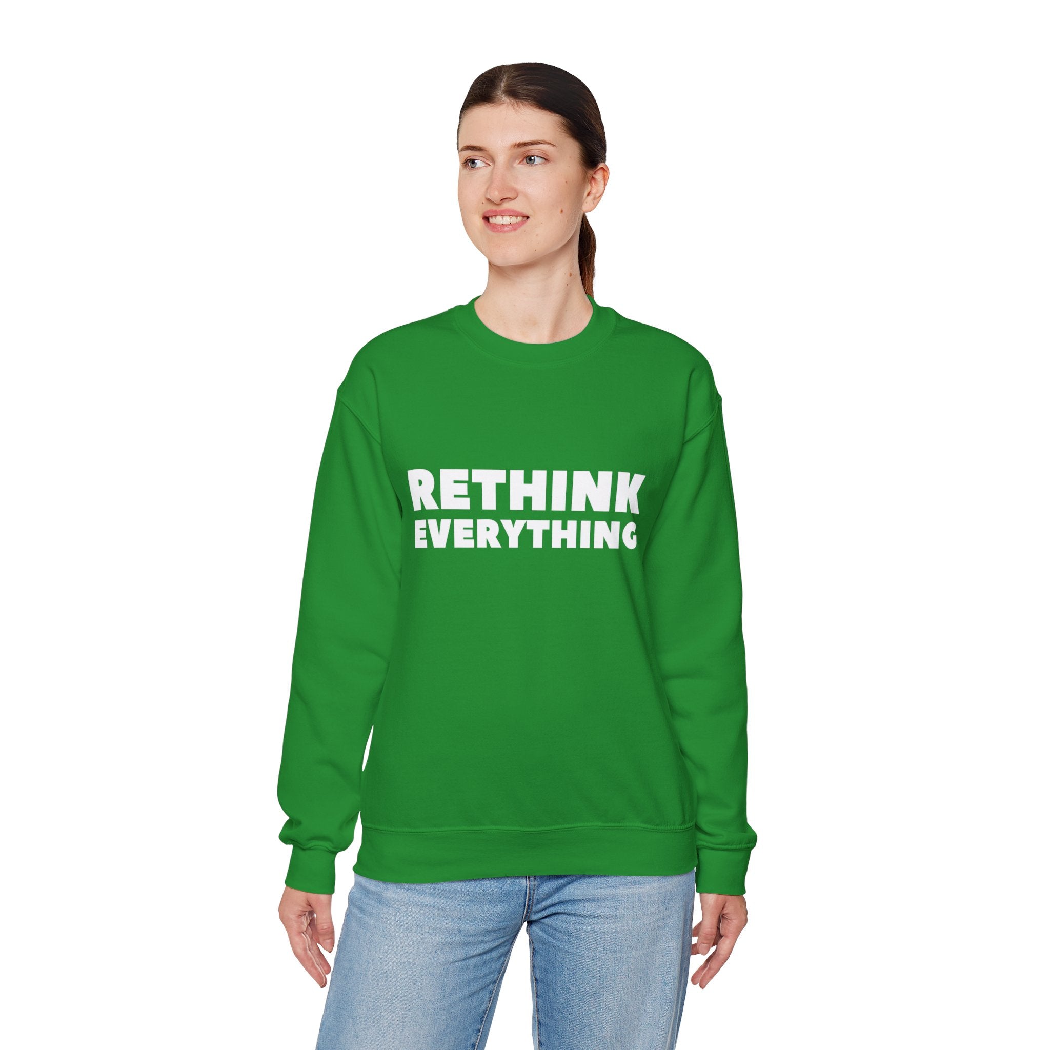 Rethink Everything Loan Officer Crewneck Sweatshirt – Unisex Inspirational Graphic Pullover