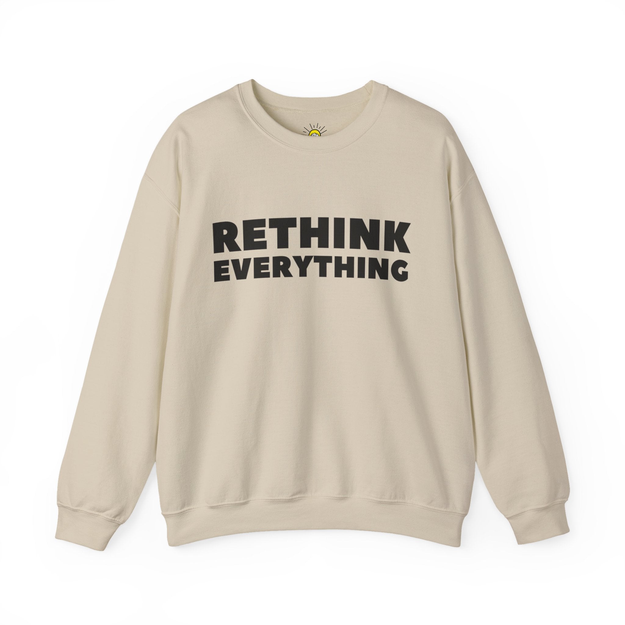 Rethink Everything Craft Beer Crewneck Sweatshirt – Unisex Inspirational Graphic Pullover